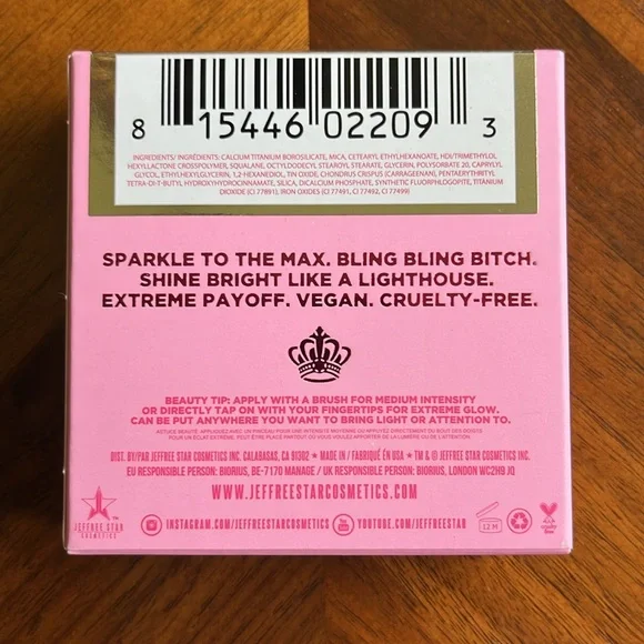 Jeffree Star “FROZEN PEACH” Supreme Frost Highlighting Powder! - Picture 2 of 10